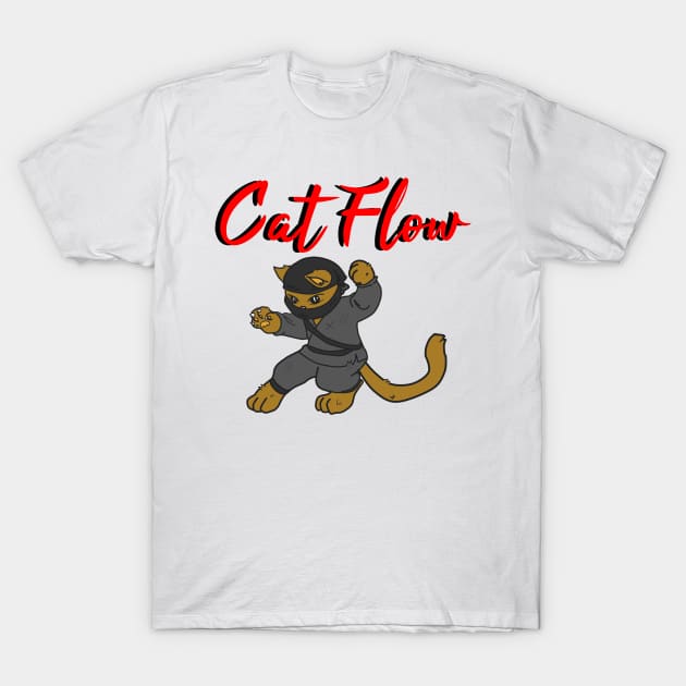 Cat Ninja Merch T-Shirt by FromBerlinGift